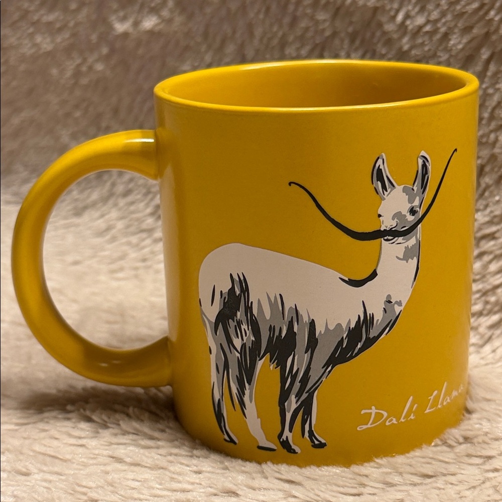 THE UNEMPLOYED PHILOSOPHERS GUILD Dali Llama Mustache Mug
